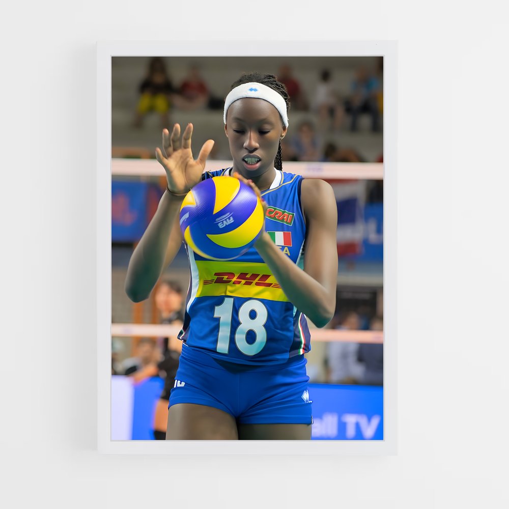 Poster Énergie de Volley – affiche Volleyball (vue 3)
